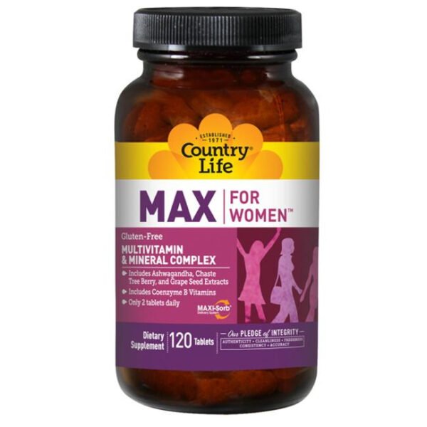 Country Life Max For Women With Iron 120 Tabs