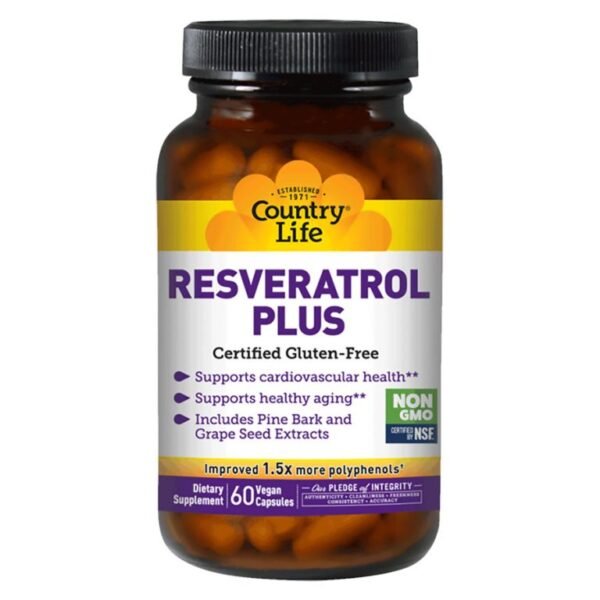 Country Life Resveratrol Plus 60S