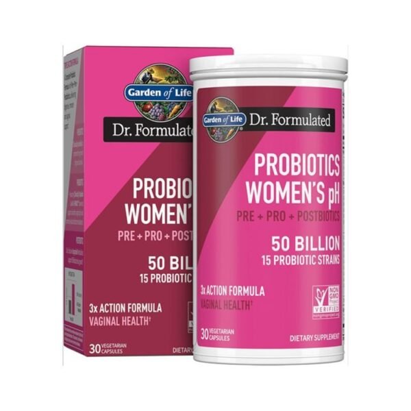 Garden Of Life Dr. Formulated Probiotics Women’S Ph Pre+Pro+Postbiotics 50Bln 30 Caps