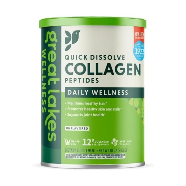 Glw Unflavored Daily Wellness Quick Dissolve Collagen Peptides 283G