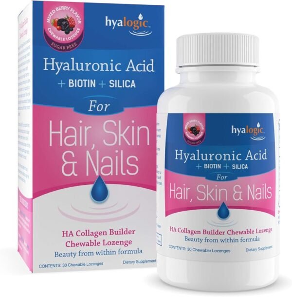 Hyalogic Collagen Builder Cheweables Lozenge -H,S & Nails 30S