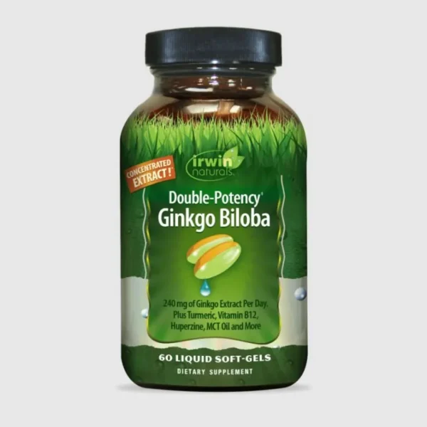 Irwin Naturals Double-Potency Ginkgo Biloba 60Ct #In059352