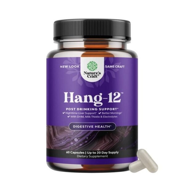 Nature’S Craft Hang-12 Post Drinking Support 60Caps