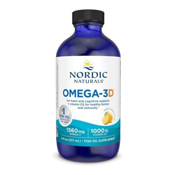 Nordic Naturals Omega-3D Liq 1560Mg(1000Iu) (8Oz) 237Ml