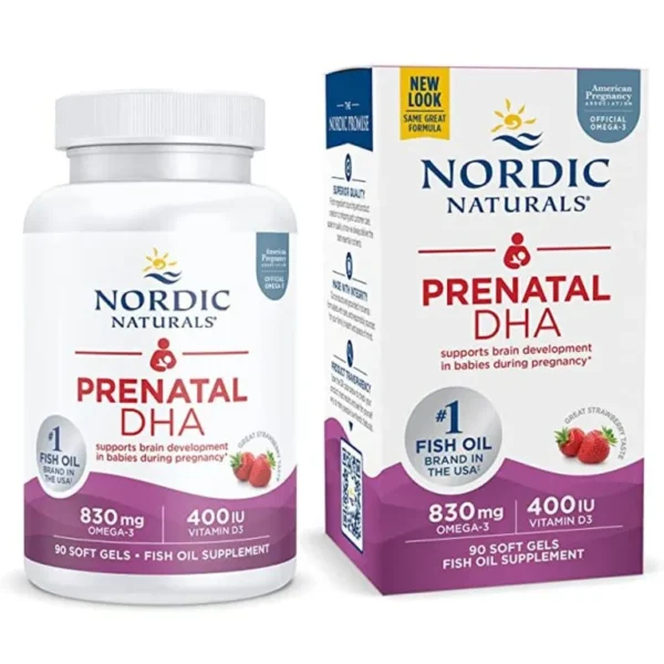 Nordic Naturals Prenatal Dha Strawberry 90S #Rus-01753