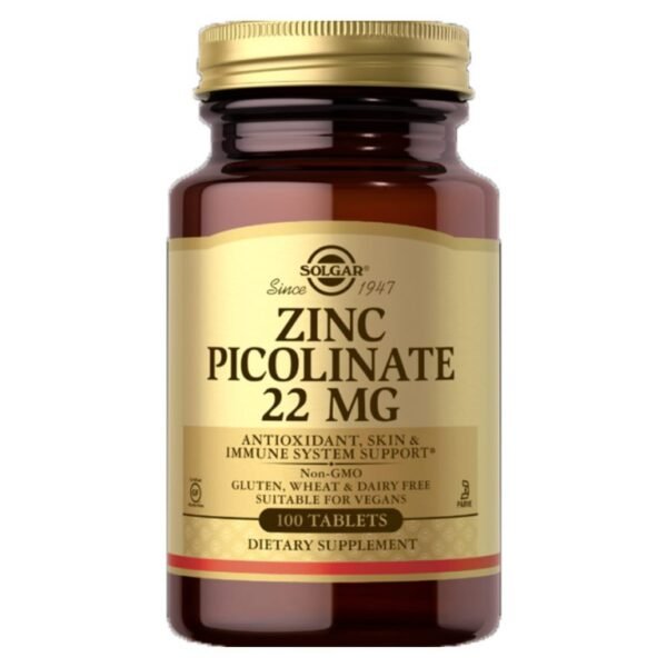 Solgar Zinc Picolinate 22Mg 100’S